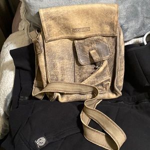 Bed Stu Distressed Leather Messanger Crossbody Bag
